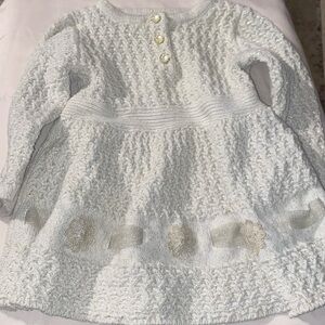 Adorable sparkly crochet off white dress by Catherine Malandrino